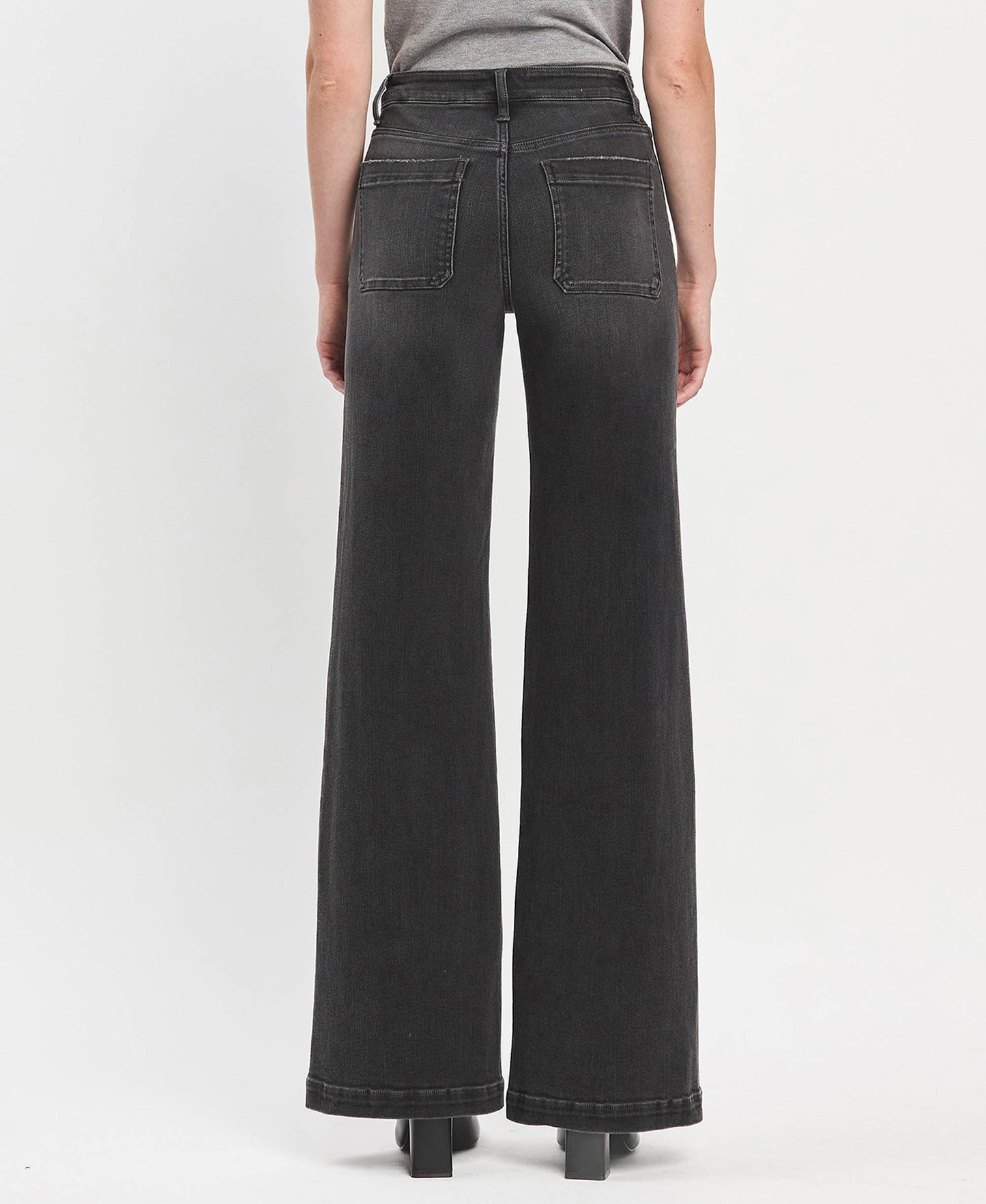High Rise Wide Leg Trouser by Vervet