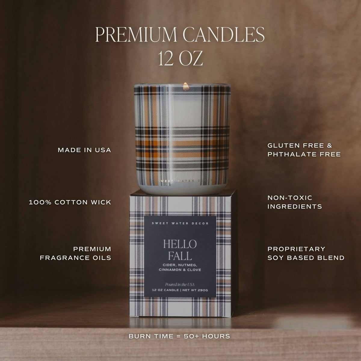 *NEW* Cozy Season 12 oz Boxed Soy Candle - Fall Decor & Gift