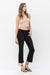 Black Raw Distressed Crop Flare by Lovervet