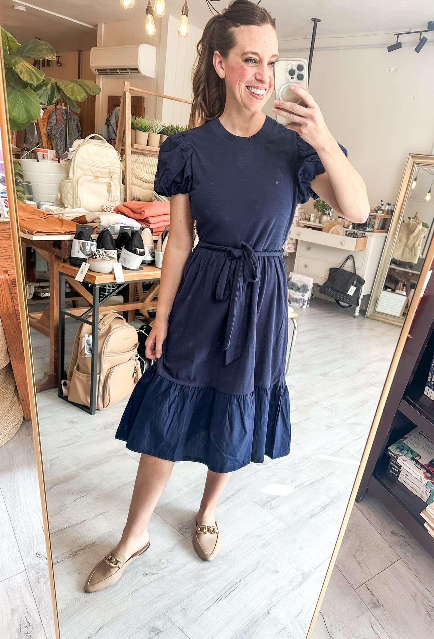 Beauty Era Dress in Peacoat