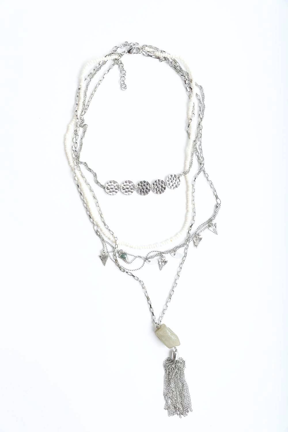 Jade Pendant Necklace – Stylish Multi-Layered Chains