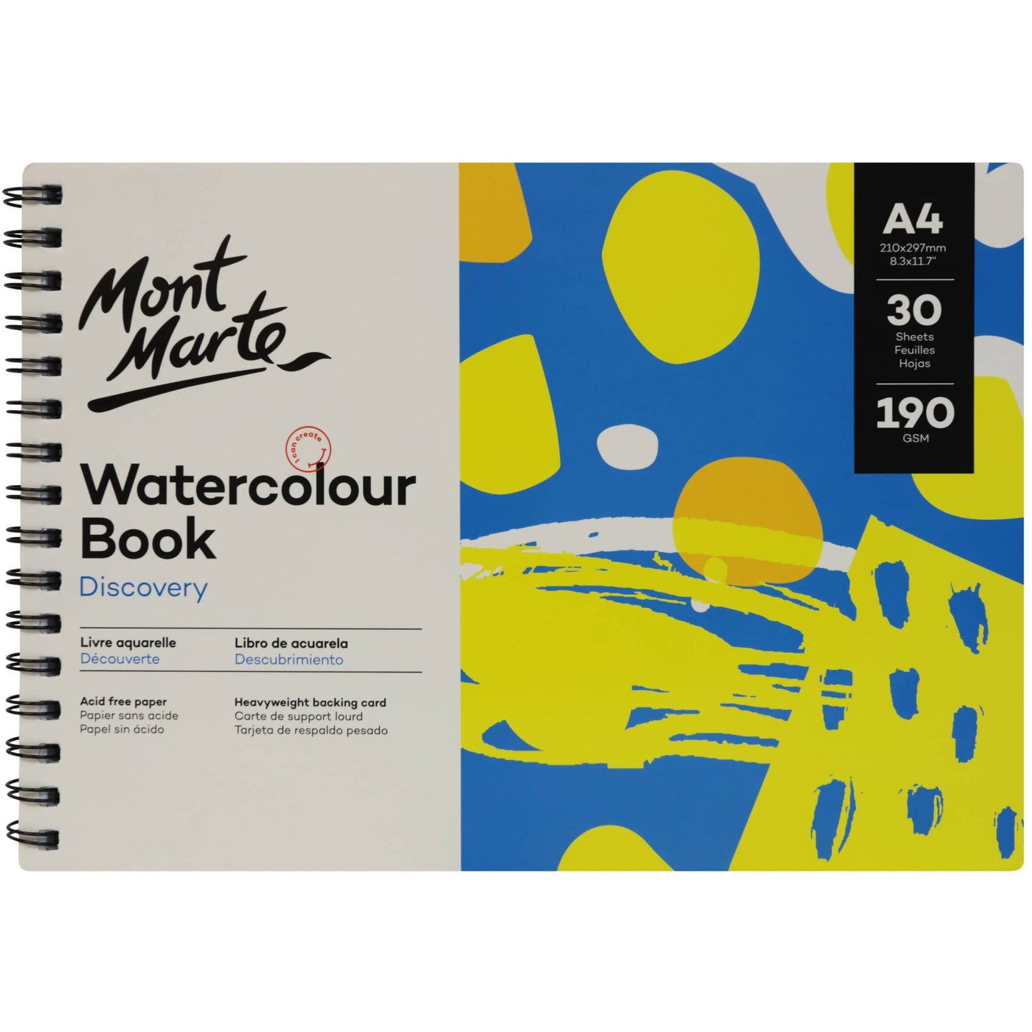 Watercolor Book Discovery A4 (8.3 x 11.7in) 30 Sheets 190gsm