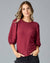 Adagio Top in Cabernet Red