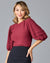 Adagio Top in Cabernet Red