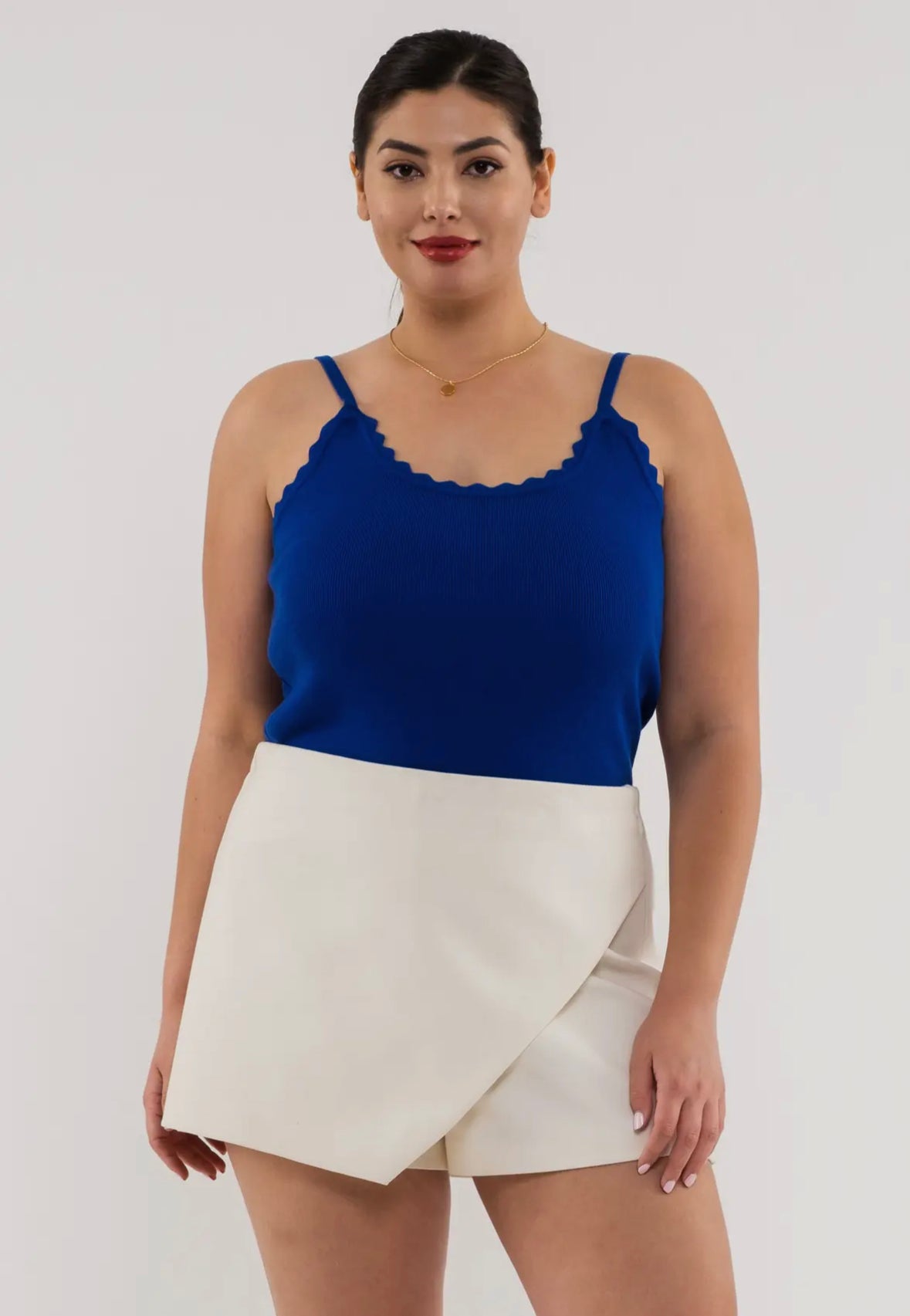 Scalloped Cami in Royal Blue