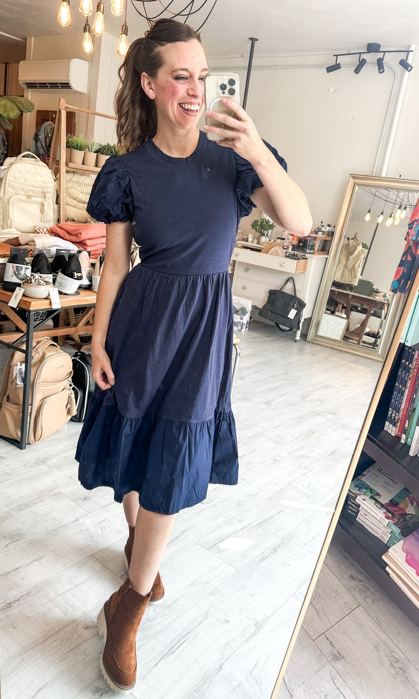 Beauty Era Dress in Peacoat