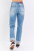 High Waist Patch Pocket Boyfriend Jean by Judy Blue