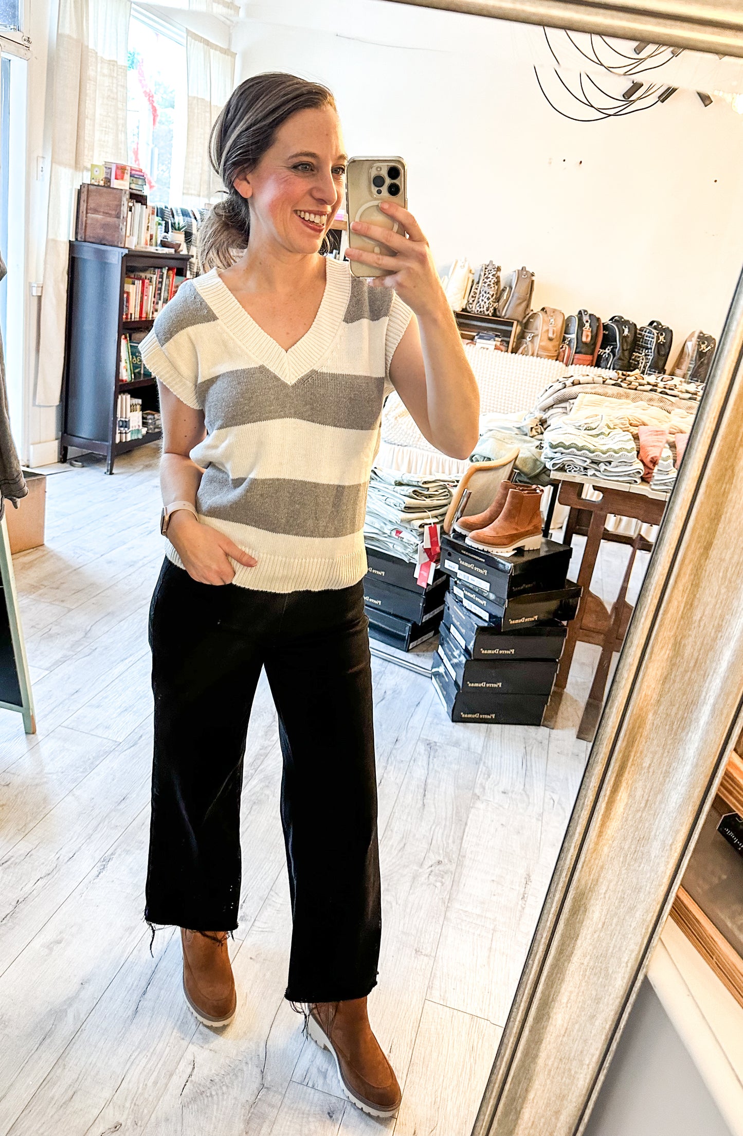 Jet Black High Rise Raw Hem Crop Wide Leg Denim by Lovervet