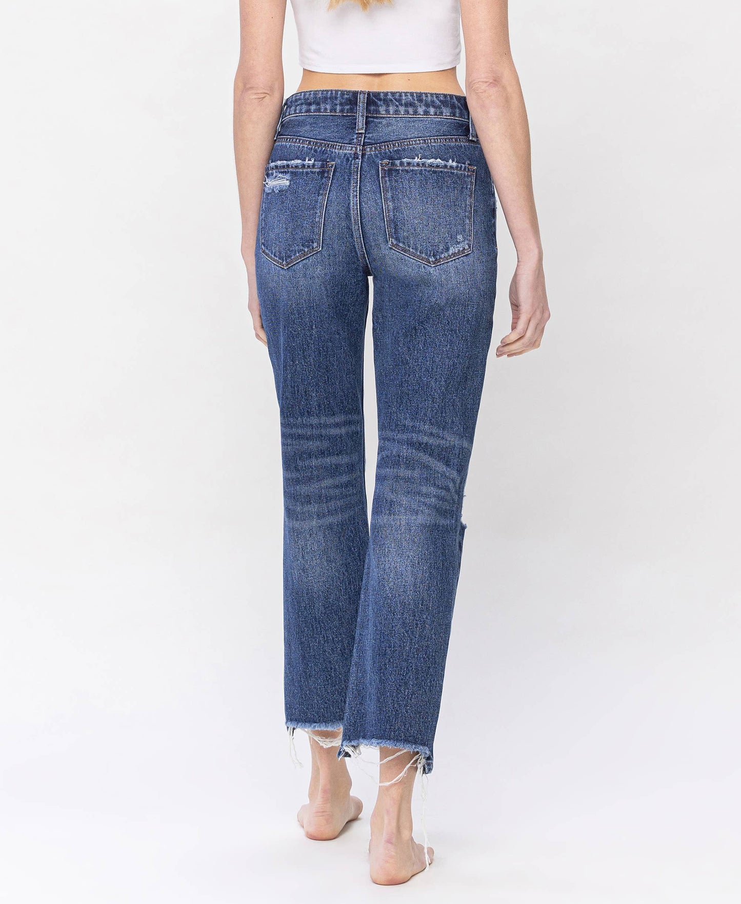High Rise Relaxed Straight Denim by Lovervet