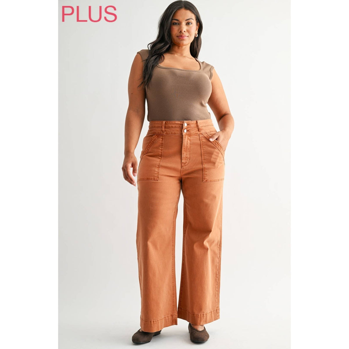 SUPER HIGH DOUBLE WAISTBAND WIDE LEG