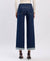 High Rise Cuffed Ankle Wide Jeans