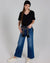 Your Favorite Short Sleeve V-Neck Basic Tee in Black