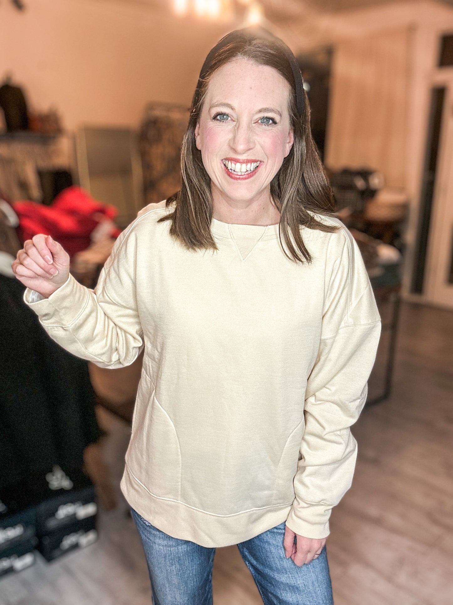 Oversized Casual Comfy Solid Knit Top