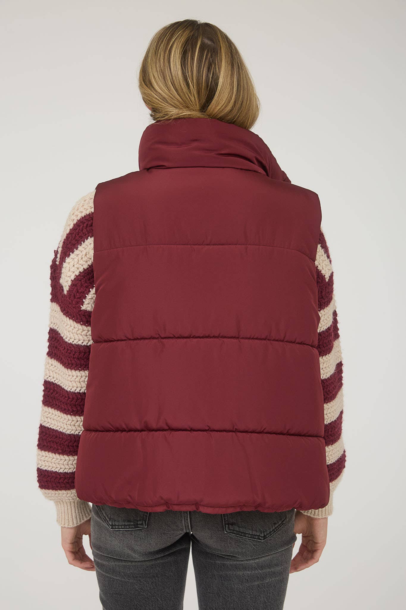 Solid Zip Up Puffer Vest in Multiple Colors