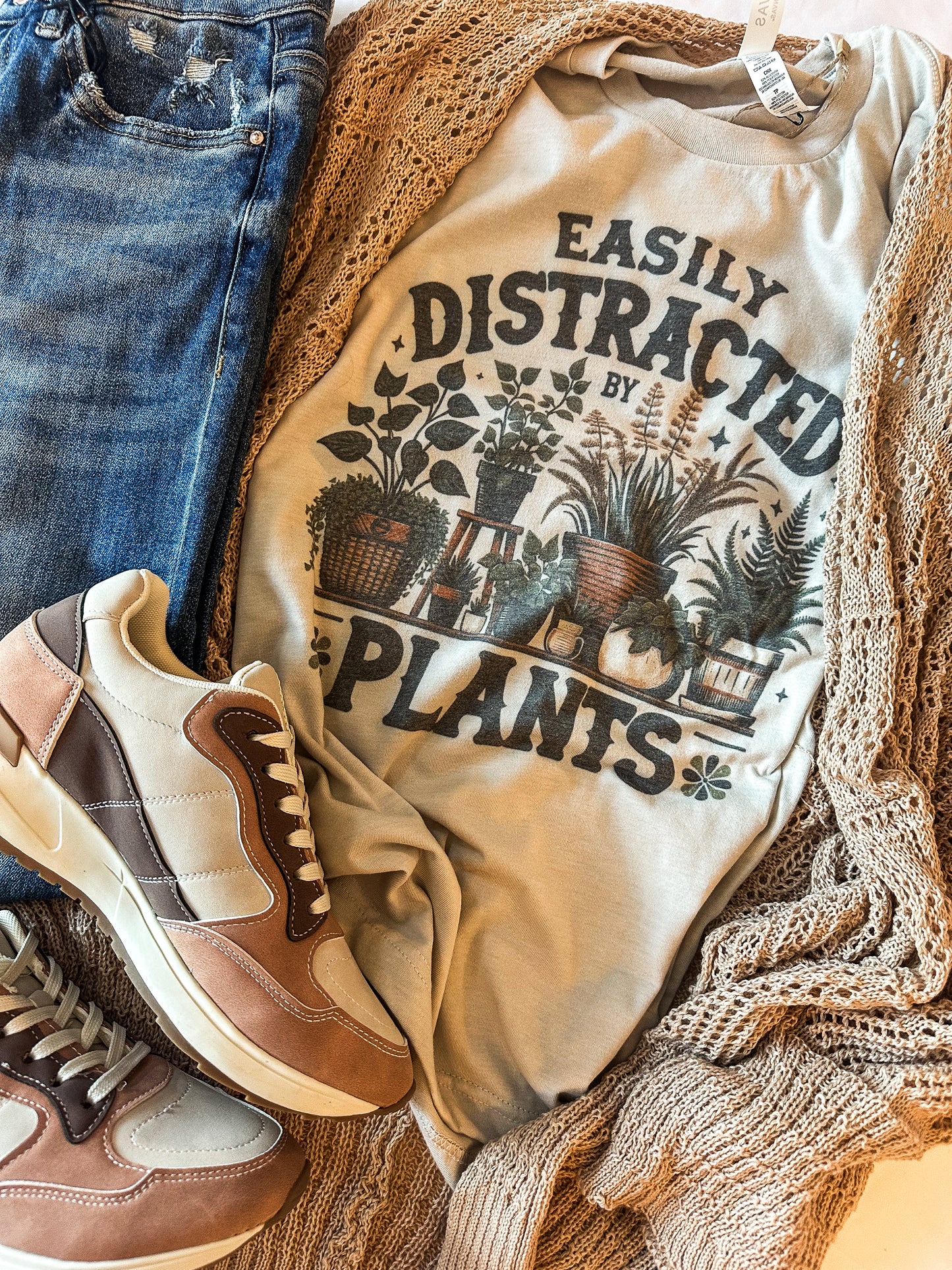 Easily Distracted By Plants Graphic Tees Botanical Women's