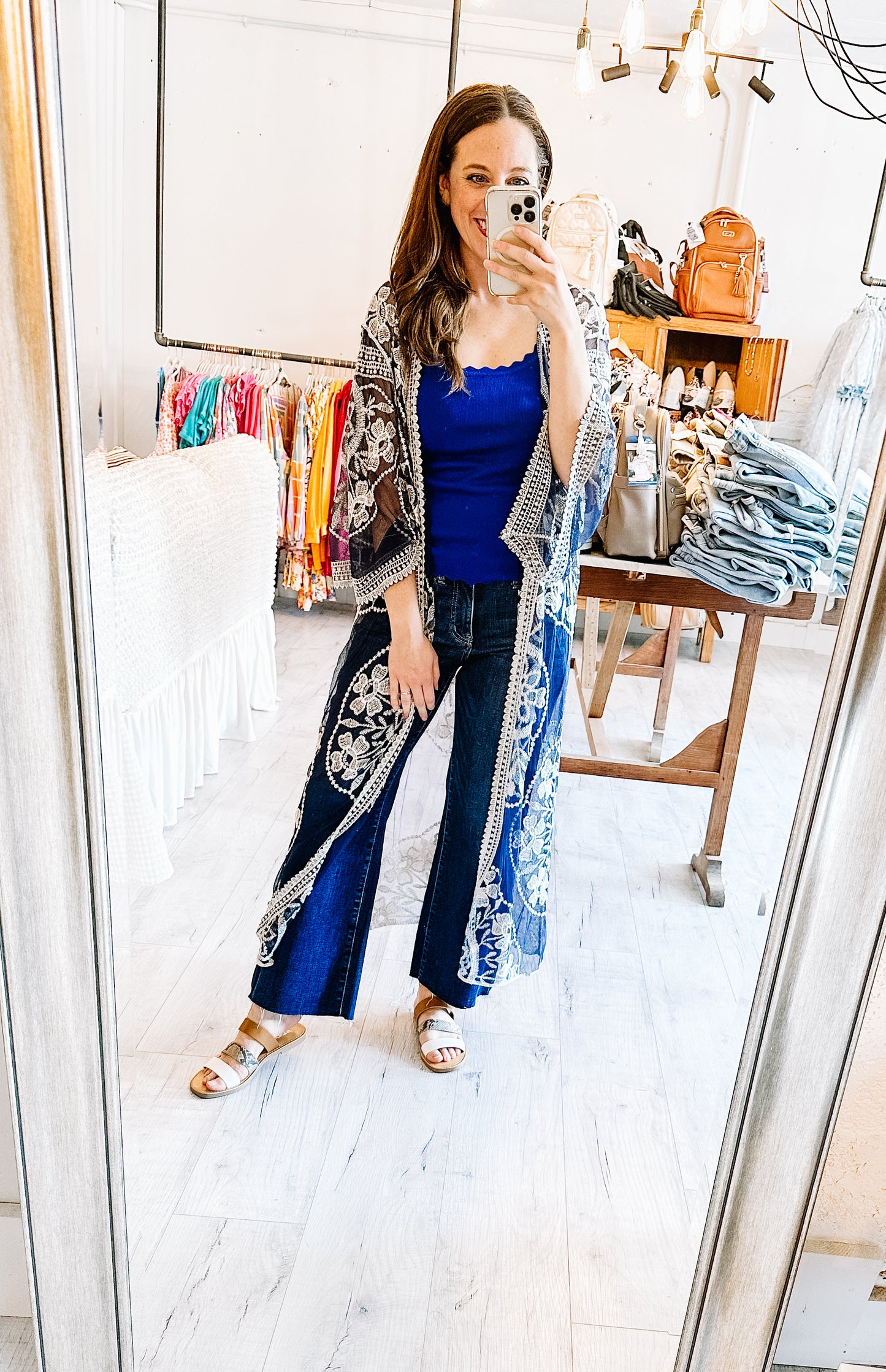 Scalloped Cami in Royal Blue