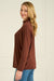 Cozy Women's Rib Top in Chestnut Brown
