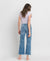 High Rise Crop Slim Wide Leg Denim by Lovervet