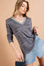 Long Sleeve V-Neck in Green River Rock