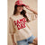 GAMEDAY THEME STITCH DETAIL PUFF SLEEVES KNIT TOP