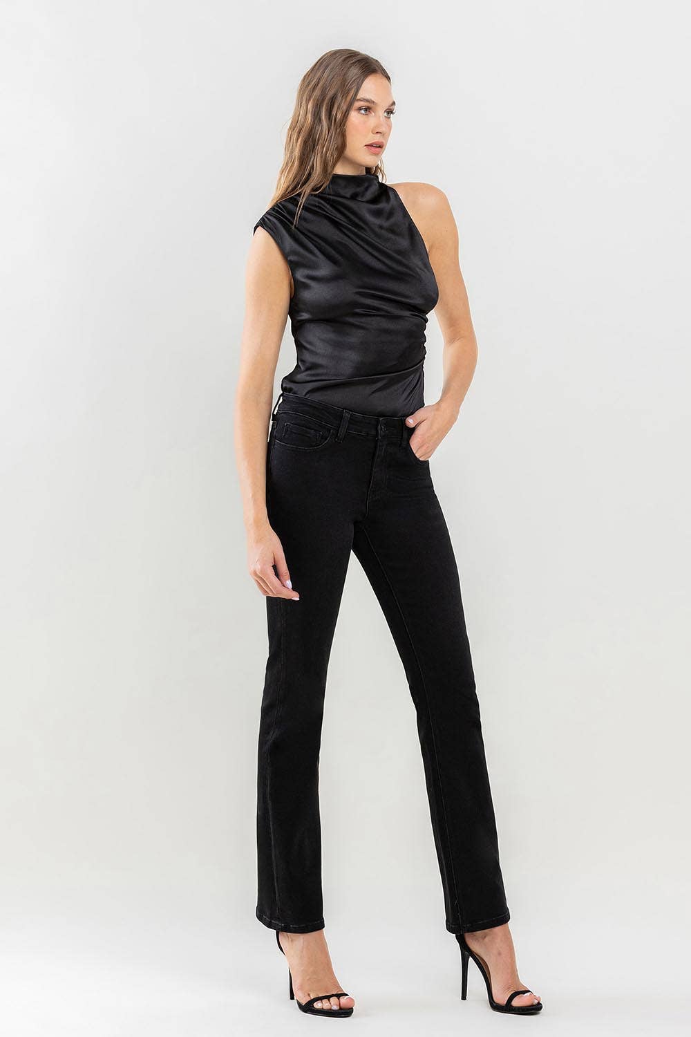 Bootcut jeans in Black by Lovevet