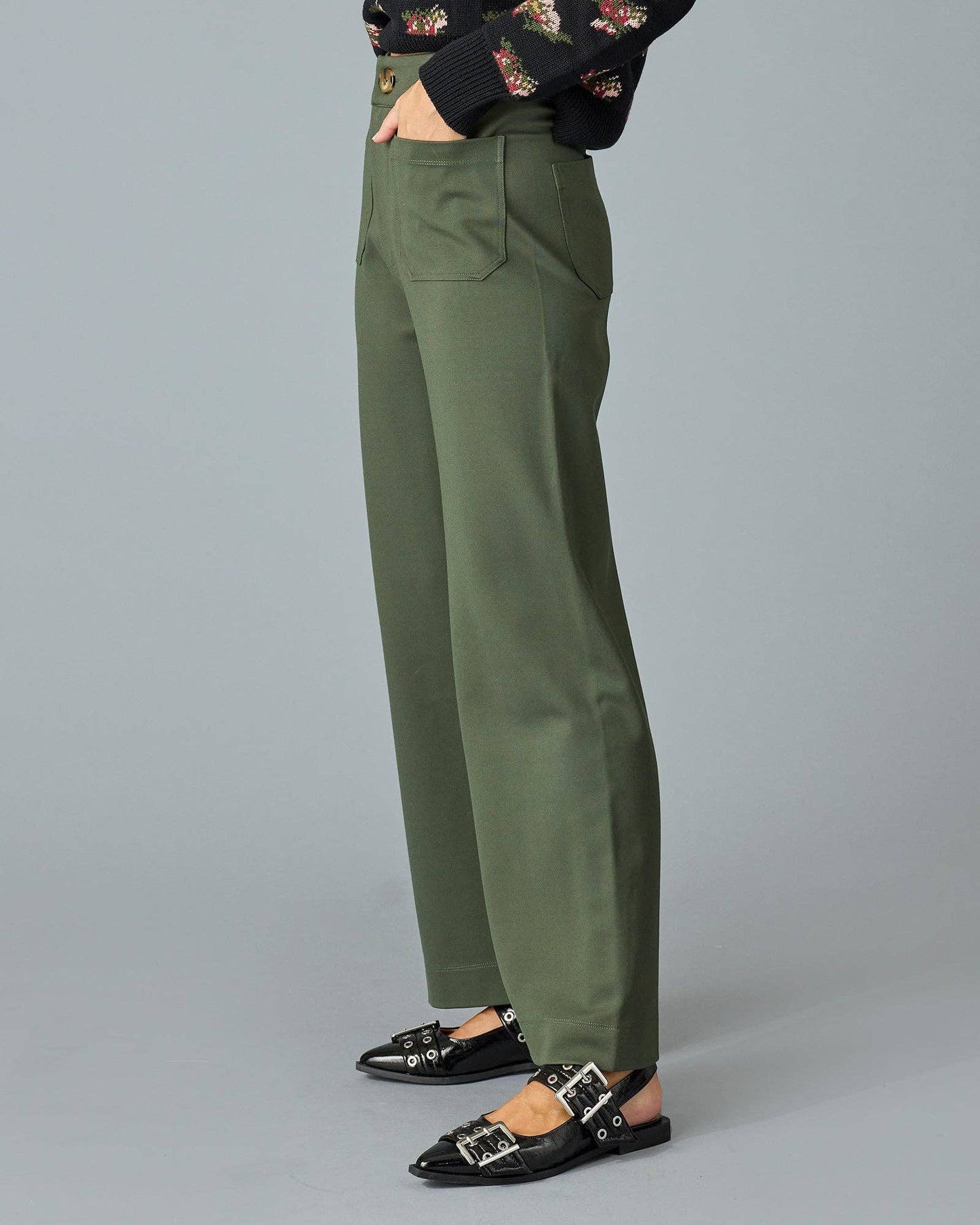 French Girl Crop Pant in Climbing Ivy