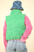 Zig-Zag Padded Corduroy Puffer Jacket - Multiple Colors