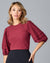 Adagio Top in Cabernet Red