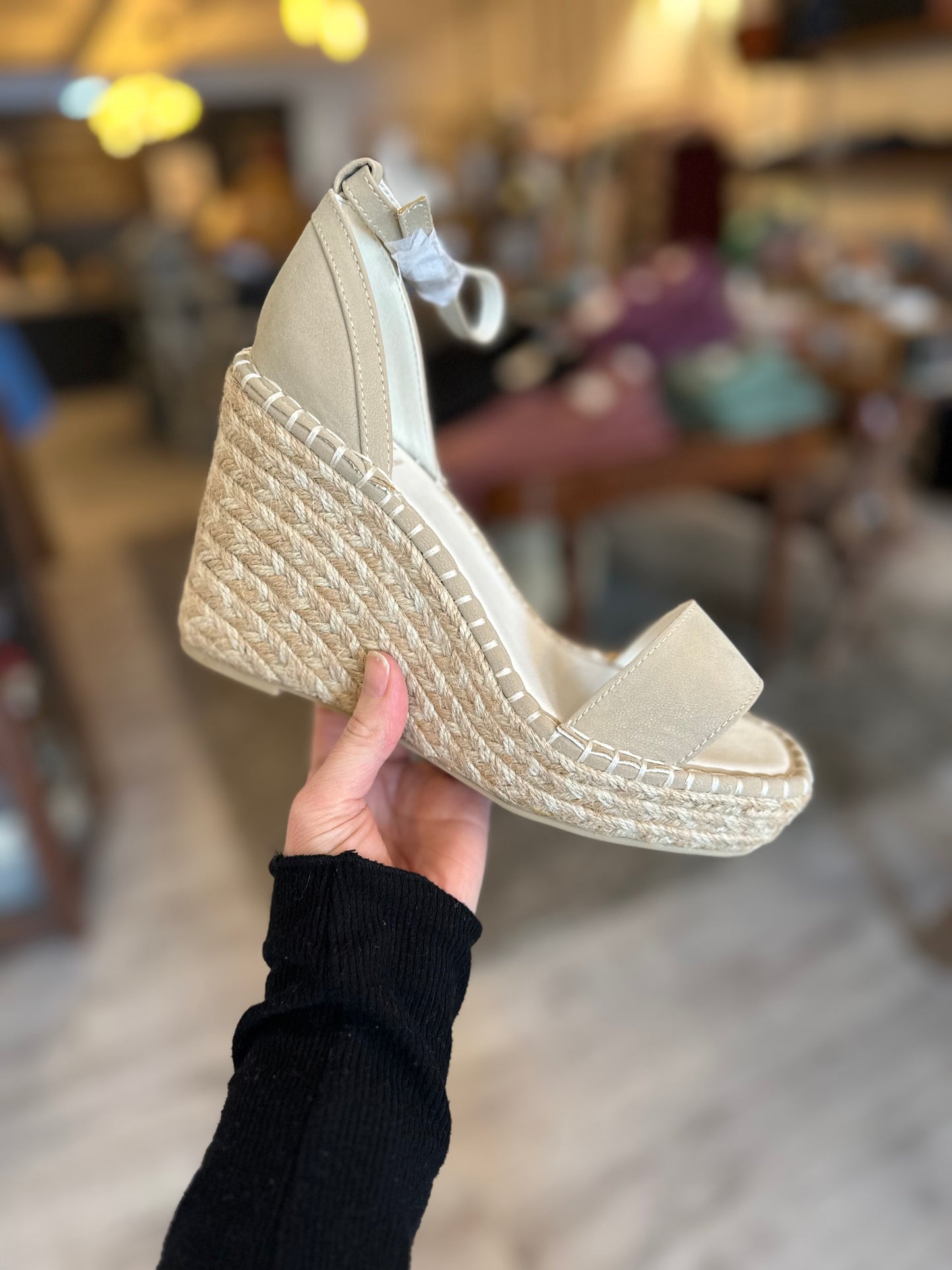 The Madrid Taupe | Wedge Heel in Taupe