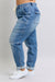 Clayton High Rise Cuffed Cargo Denim Jogger