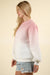 Soft Fleece Ombre Oversized Knit Top in Pink