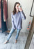Relaxed Knit Top in Pale Blue Lavender
