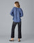 Nesta Top in Foliage Blue