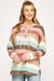 Stripe Pullover in Rust & Pink