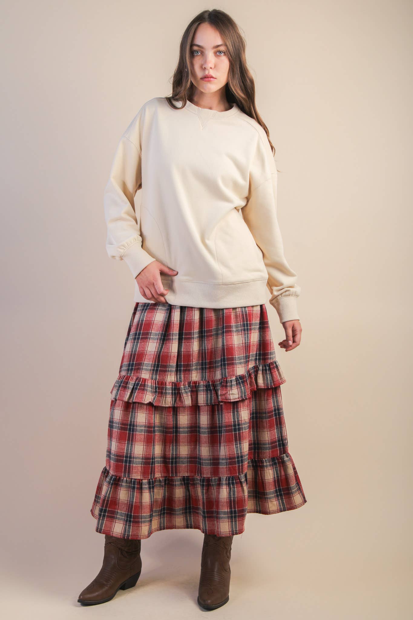 Oversized Casual Comfy Solid Knit Top