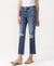 Vintage High Rise Stretch Crop Straight Denim by Lovervet