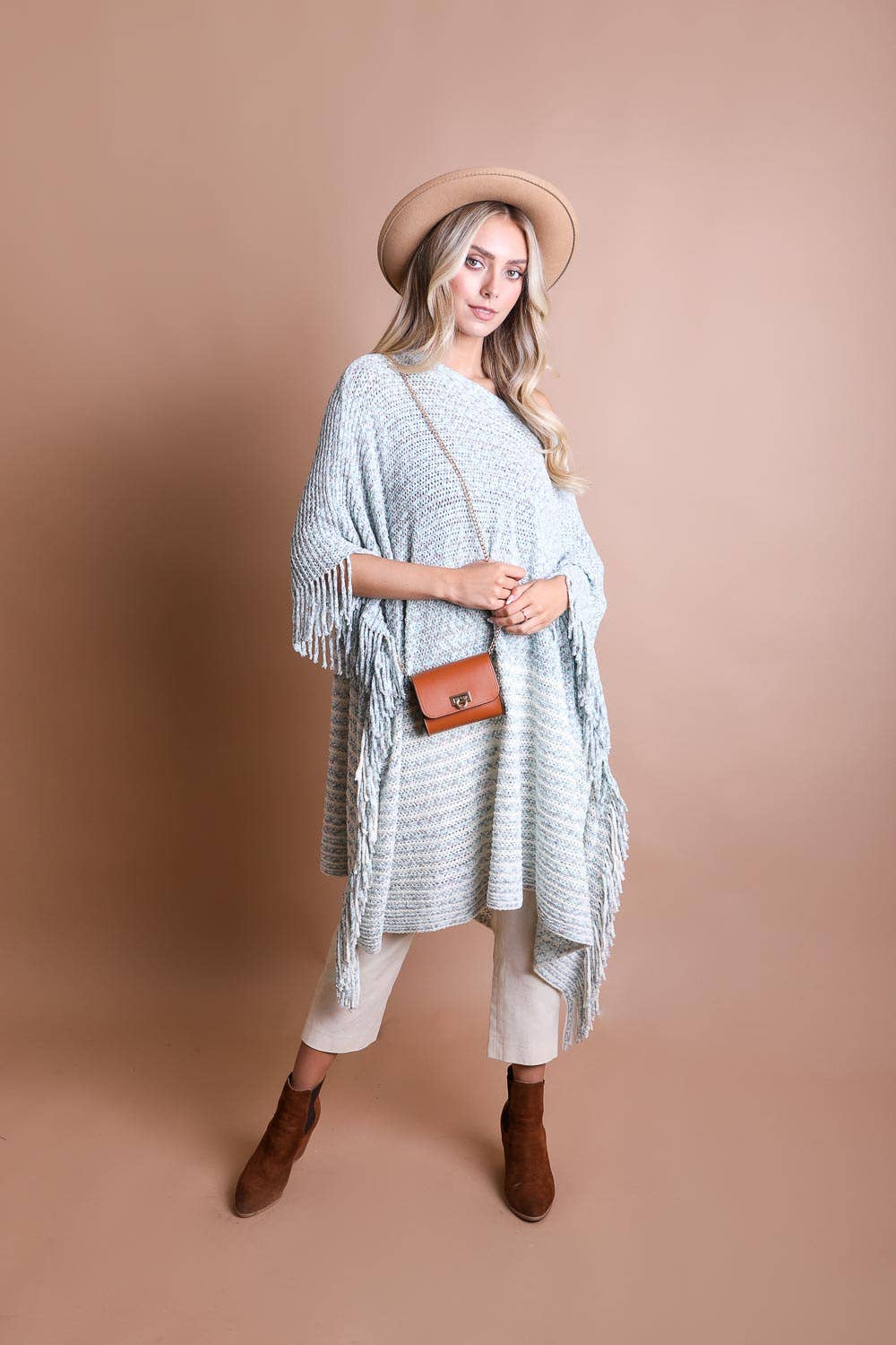 Versatile Mini Faux Leather Belt Bag with Gold Chain