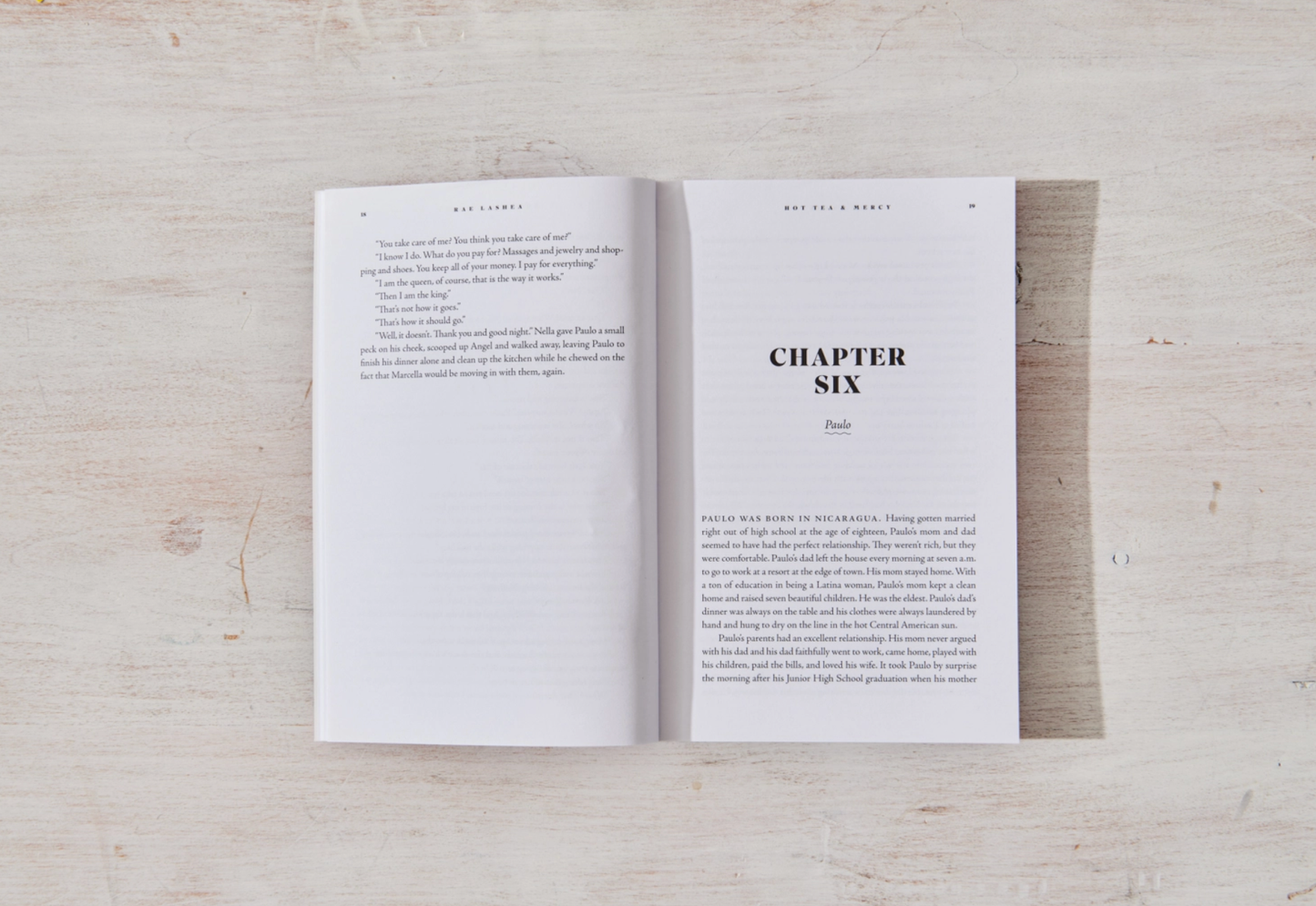 Hot Tea and Mercy - fiction book