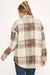 Women's Plaid Shirt in Brown & Rust