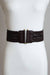 Leather Look Braid Elastic Belt