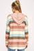 Stripe Pullover in Rust & Pink