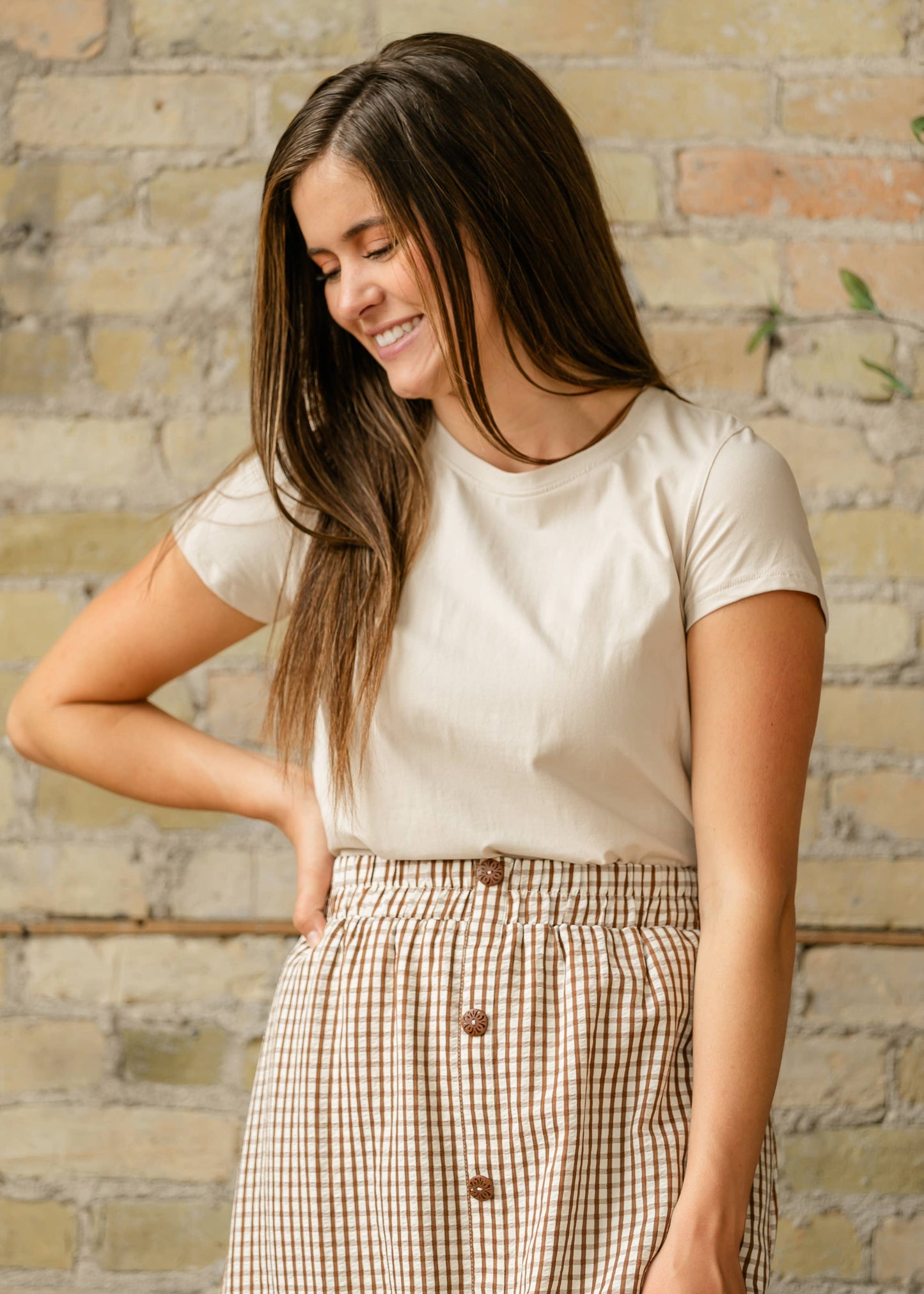 McKenna Gingham Maxi Skirt