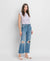 High Rise Crop Slim Wide Leg Denim by Lovervet