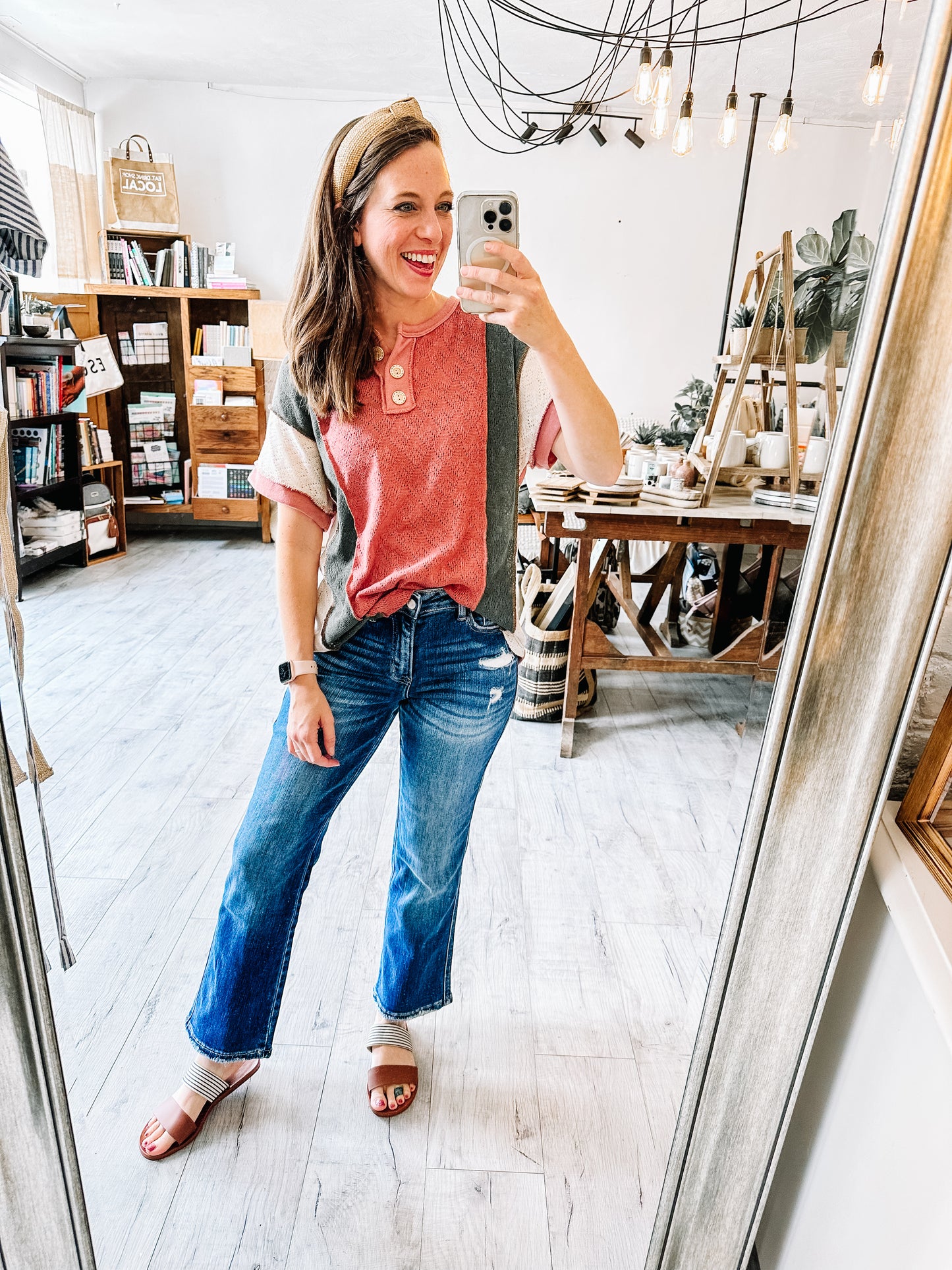 High Rise Crop Straight Denim by Lovervet