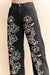 Corded Floral Embroidered Pants