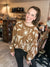 Western Graphic Oversized Knit Sweater Top