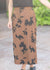 Womens Braylyn Camel Floral Midi Skirt Fall 2025