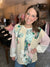 Lace Floral Mix Fabric Long Sleeves