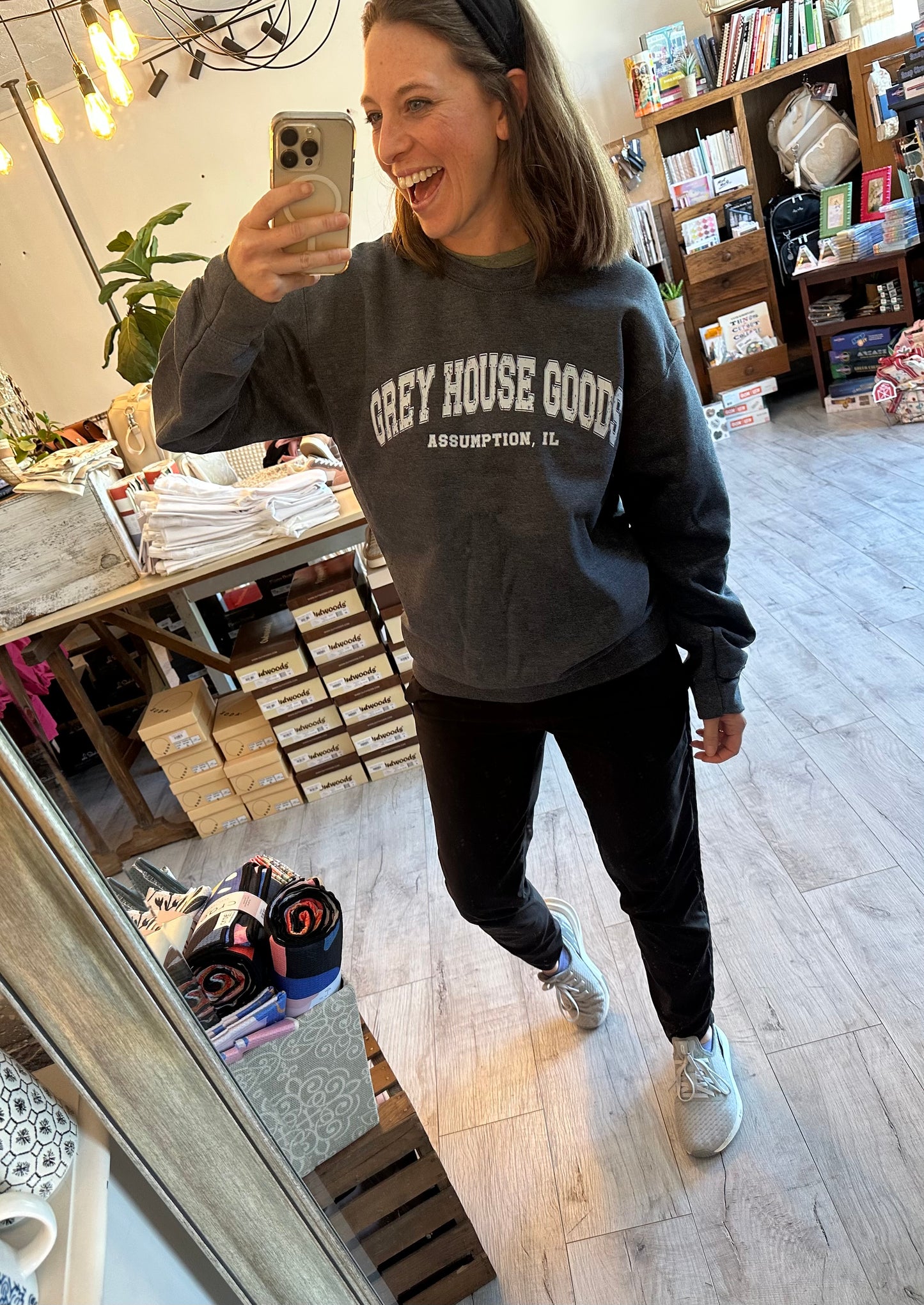 Grey House Goods Vintage Style Crewneck Sweatshirt