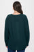 V-Neck Long Sleeve Soft Knit Top in Hunter Green.